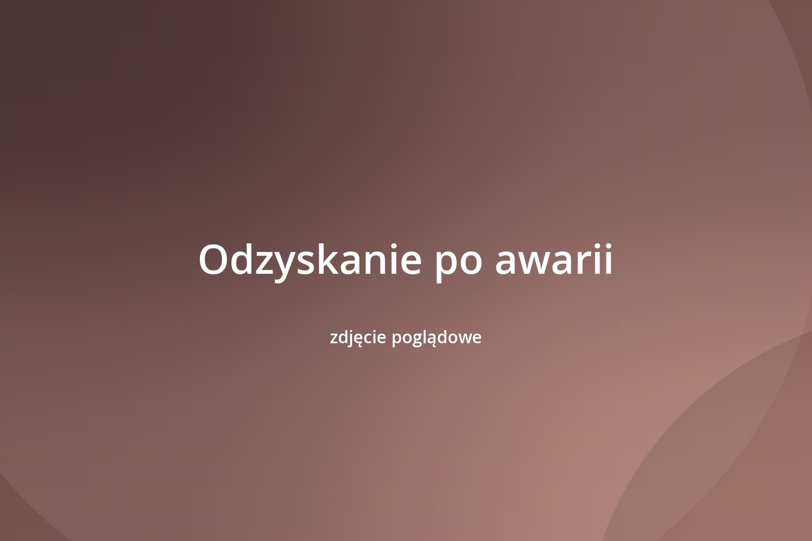 Odzyskanie po awarii