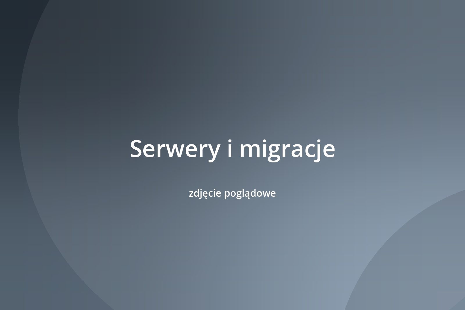 Utrzymanie serwerów placówki oświatowej